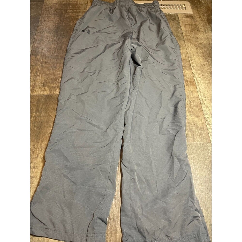 Under Armour  Athletic Pants Adult Size 26 x 30 Gray Lined Stretch Waist